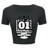 Ladies' Poly-Cotton Crop T-Shirt Thumbnail