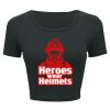 Ladies' Poly-Cotton Crop T-Shirt Thumbnail