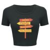 Ladies' Poly-Cotton Crop T-Shirt Thumbnail