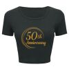 Ladies' Poly-Cotton Crop T-Shirt Thumbnail