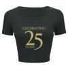 Ladies' Poly-Cotton Crop T-Shirt Thumbnail