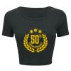Ladies' Poly-Cotton Crop T-Shirt Thumbnail