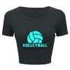 Ladies' Poly-Cotton Crop T-Shirt Thumbnail