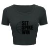 Ladies' Poly-Cotton Crop T-Shirt Thumbnail