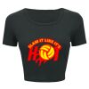 Ladies' Poly-Cotton Crop T-Shirt Thumbnail