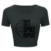 Ladies' Poly-Cotton Crop T-Shirt Thumbnail