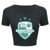 Ladies' Poly-Cotton Crop T-Shirt Thumbnail
