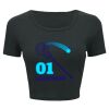 Ladies' Poly-Cotton Crop T-Shirt Thumbnail