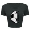 Ladies' Poly-Cotton Crop T-Shirt Thumbnail