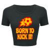 Ladies' Poly-Cotton Crop T-Shirt Thumbnail