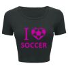 Ladies' Poly-Cotton Crop T-Shirt Thumbnail