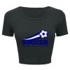 Ladies' Poly-Cotton Crop T-Shirt Thumbnail