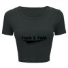 Ladies' Poly-Cotton Crop T-Shirt Thumbnail