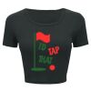 Ladies' Poly-Cotton Crop T-Shirt Thumbnail