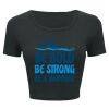 Ladies' Poly-Cotton Crop T-Shirt Thumbnail