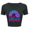 Ladies' Poly-Cotton Crop T-Shirt Thumbnail
