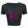 Ladies' Poly-Cotton Crop T-Shirt Thumbnail