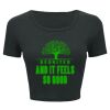 Ladies' Poly-Cotton Crop T-Shirt Thumbnail