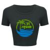 Ladies' Poly-Cotton Crop T-Shirt Thumbnail