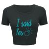 Ladies' Poly-Cotton Crop T-Shirt Thumbnail