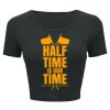 Ladies' Poly-Cotton Crop T-Shirt Thumbnail