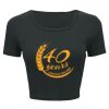 Ladies' Poly-Cotton Crop T-Shirt Thumbnail