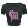 Ladies' Poly-Cotton Crop T-Shirt Thumbnail