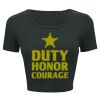 Ladies' Poly-Cotton Crop T-Shirt Thumbnail