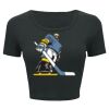 Ladies' Poly-Cotton Crop T-Shirt Thumbnail
