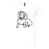 Unisex Jersey Short-Sleeve V-Neck T-Shirt Thumbnail