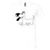 Unisex Jersey Short-Sleeve V-Neck T-Shirt Thumbnail