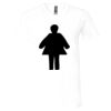 Unisex Jersey Short-Sleeve V-Neck T-Shirt Thumbnail