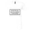 Unisex Jersey Short-Sleeve V-Neck T-Shirt Thumbnail