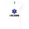 Unisex Jersey Short-Sleeve V-Neck T-Shirt Thumbnail