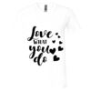 Unisex Jersey Short-Sleeve V-Neck T-Shirt Thumbnail