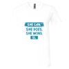 Unisex Jersey Short-Sleeve V-Neck T-Shirt Thumbnail
