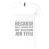Unisex Jersey Short-Sleeve V-Neck T-Shirt Thumbnail