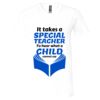 Unisex Jersey Short-Sleeve V-Neck T-Shirt Thumbnail