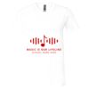 Unisex Jersey Short-Sleeve V-Neck T-Shirt Thumbnail