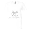 Unisex Jersey Short-Sleeve V-Neck T-Shirt Thumbnail