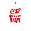 Unisex Jersey Short-Sleeve V-Neck T-Shirt Thumbnail