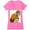 Ladies' Jersey Short-Sleeve Deep V-Neck T-Shirt Thumbnail