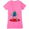 Ladies' Jersey Short-Sleeve Deep V-Neck T-Shirt Thumbnail