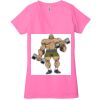 Ladies' Jersey Short-Sleeve Deep V-Neck T-Shirt Thumbnail