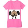 Ladies' Jersey Short-Sleeve Deep V-Neck T-Shirt Thumbnail