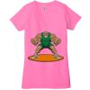 Ladies' Jersey Short-Sleeve Deep V-Neck T-Shirt Thumbnail