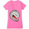 Ladies' Jersey Short-Sleeve Deep V-Neck T-Shirt Thumbnail