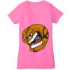 Ladies' Jersey Short-Sleeve Deep V-Neck T-Shirt Thumbnail