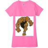 Ladies' Jersey Short-Sleeve Deep V-Neck T-Shirt Thumbnail