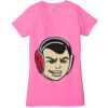 Ladies' Jersey Short-Sleeve Deep V-Neck T-Shirt Thumbnail